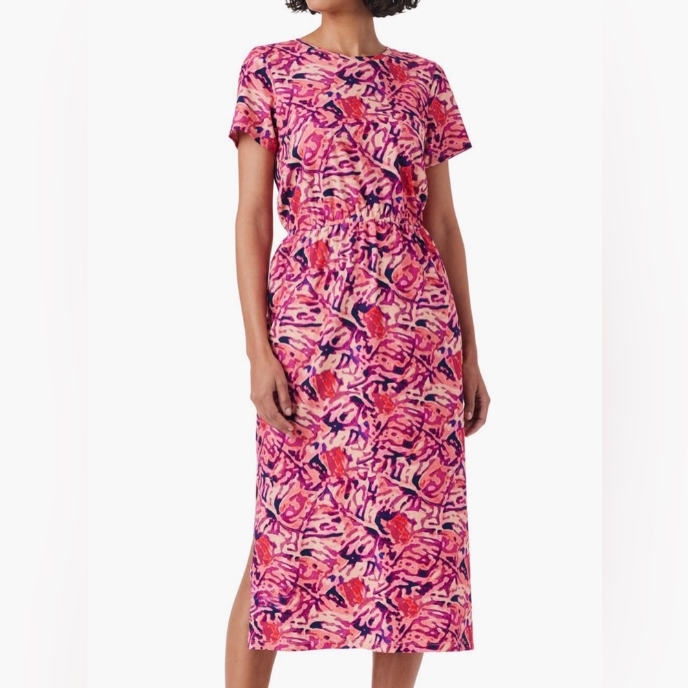 NIC+ZOE Blurred Floral Midi Dress